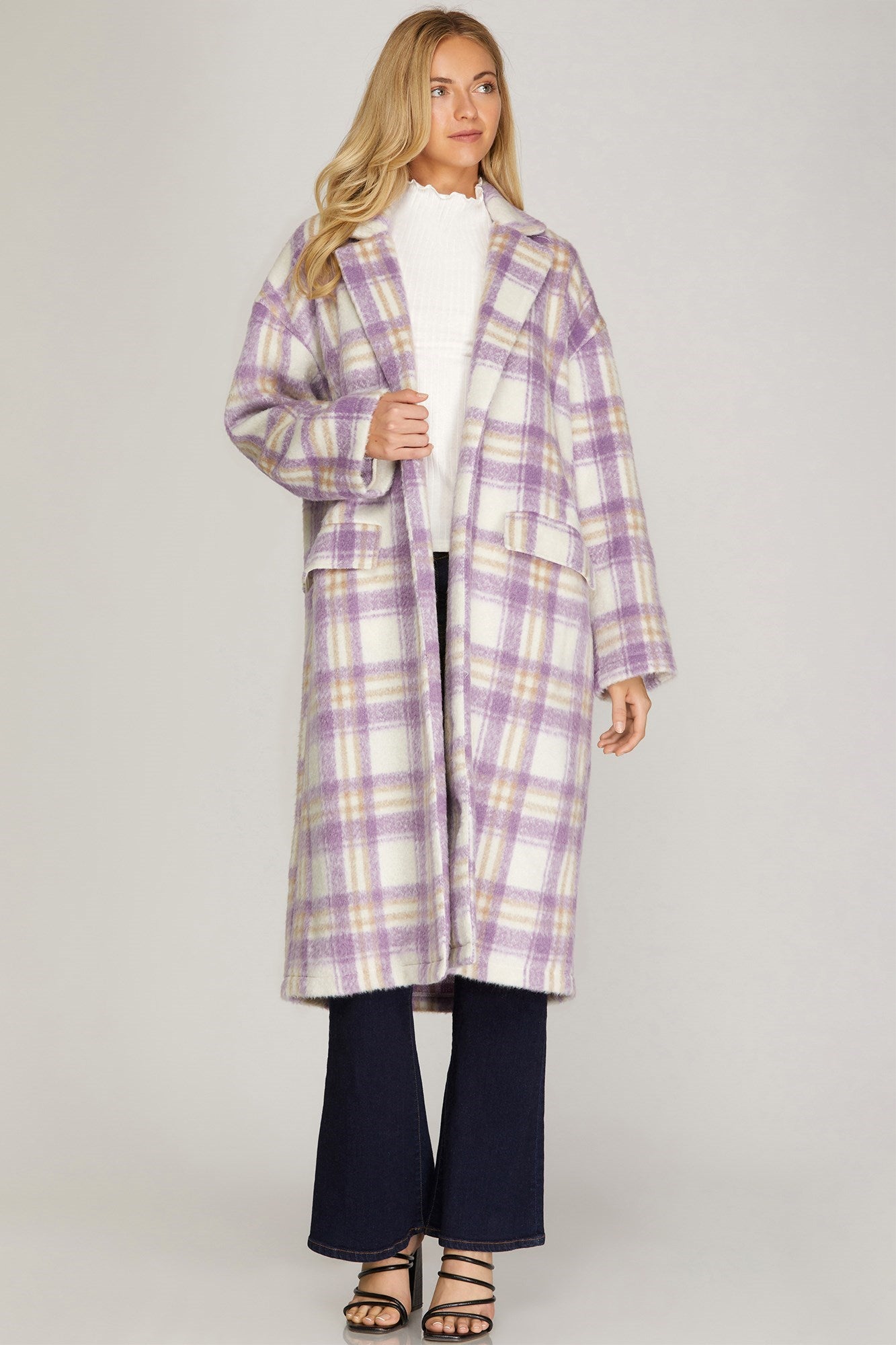 Lilac Trench Coat